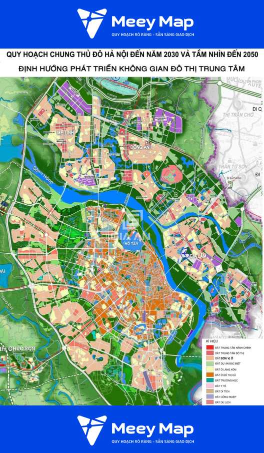 Ban do quy hoach Ha Noi 2030 tam nhin 2050