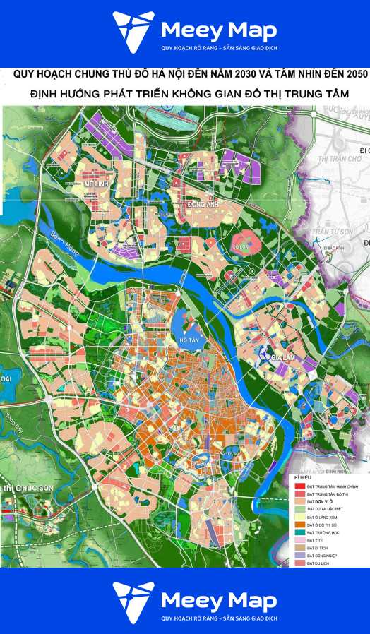 Quy hoạch Hà Nội 2050: Tương lai đô thị thông minh 7 Ban do quy hoach Ha Noi 2050