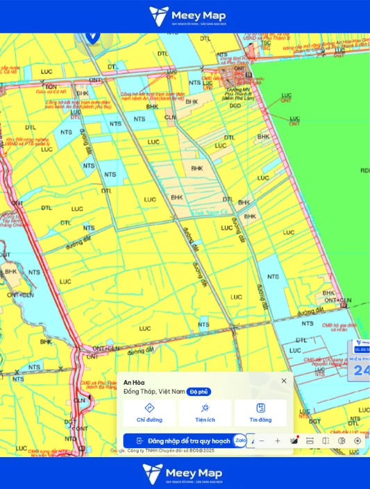 Bản đồ quy hoạch Tỉnh Đồng Tháp| Bản đồ Đồng Tháp Sau Sáp Nhập 242 Bản đồ quy hoạch Xã An Hòa, Tỉnh Đồng Tháp