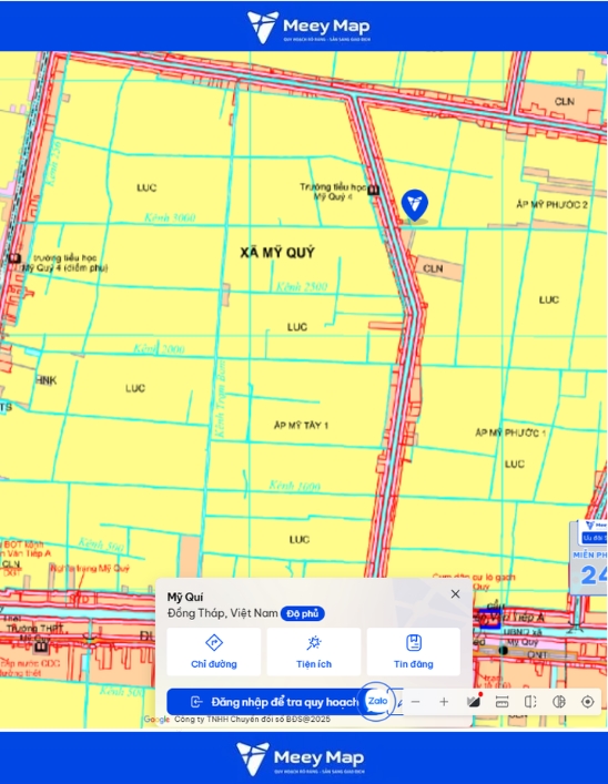 Bản đồ quy hoạch Tỉnh Đồng Tháp| Bản đồ Đồng Tháp Sau Sáp Nhập 262 Bản đồ quy hoạch Xã Mỹ Quí, Tỉnh Đồng Tháp