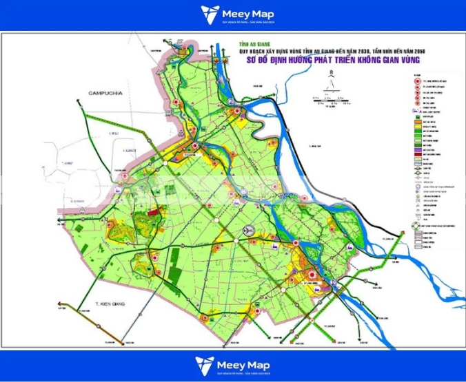 Bản đồ quy hoạch tỉnh An Giang| Bản đồ An Giang Sau Sáp Nhập 127 Bản đồ quy hoạch giao thông tỉnh An Giang