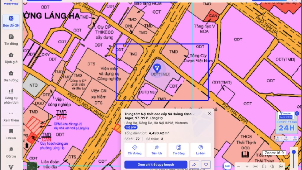 Ung dung tra cuu quy hoach 3