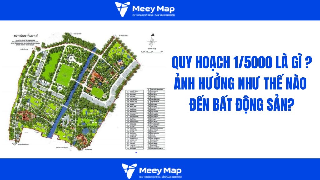 Quy hoạch 1/5000 là bản đồ chiến lược, thể hiện cách bố trí các khu chức năng trong một vùng đô thị hay phân khu lớn
