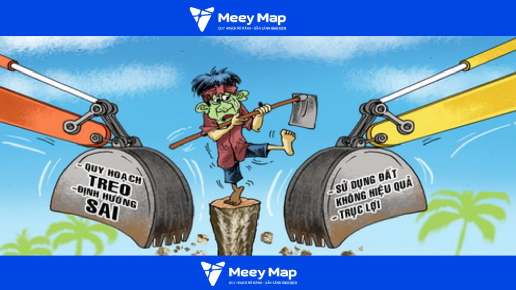 Quy hoạch treo là tình trạng đất đã được đưa vào kế hoạch sử dụng đất hàng năm của cấp huyện nhưng sau 03 năm không bị thu hồi hoặc chưa được phép chuyển mục đích sử dụng.