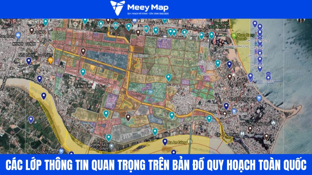 Cách đọc bản đồ quy hoạch toàn quốc theo vùng, tỉnh và thửa đất 4 Các lớp thông tin quan trọng trên bản đồ quy hoạch toàn quốc
