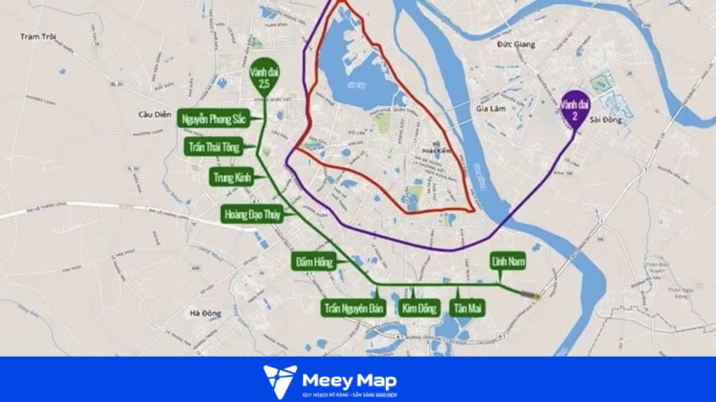 Quy hoạch đường vành đai tại Hà Nội