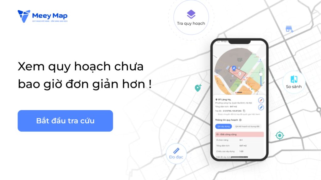 Hướng dẫn tra cứu quy hoạch tái định cư với Meey Map