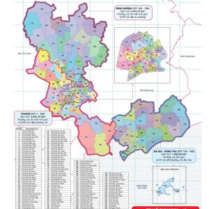 Bản đồ 168 phường xã TPHCM - Hồ Chí Minh