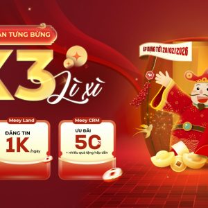 Meey Group triển khai chương trình “Đón Xuân Bùng Nổ – Nhận Lì Xì Bội Lộc” với ưu đãi đồng bộ cho Meey Map, Meey CRM và MeeyLand trong tháng 2/2026.