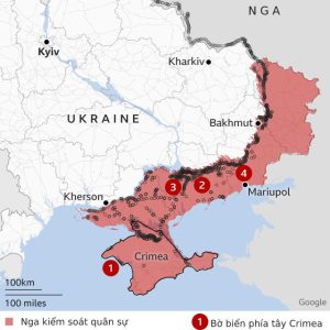 Bản đồ chiến sự Nga Ukraine