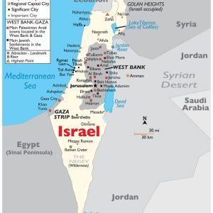 Bản đồ địa lý Israel