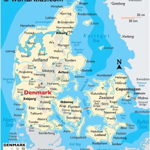 Bản đồ hành chính đan mạch
