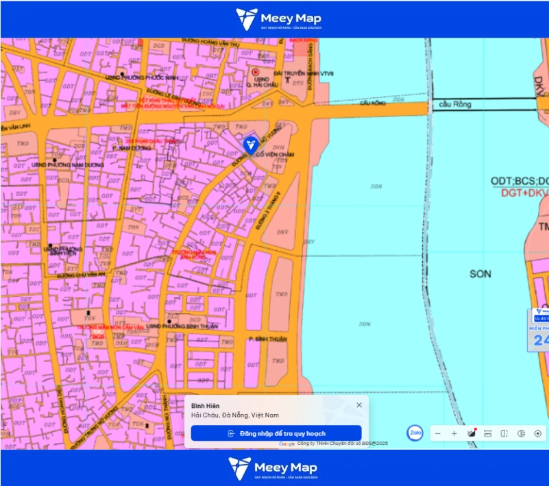 Bản đồ Quy hoạch Đà Nẵng - Thông tin cần biết 2026 67 Bản đồ quy hoạch Phường Bình Hiên, Đà Nẵng