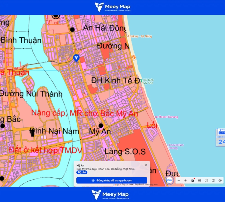 Bản đồ Quy hoạch Đà Nẵng - Thông tin cần biết 2026 99 Bản đồ quy hoạch Phường Mỹ An, Đà Nẵng