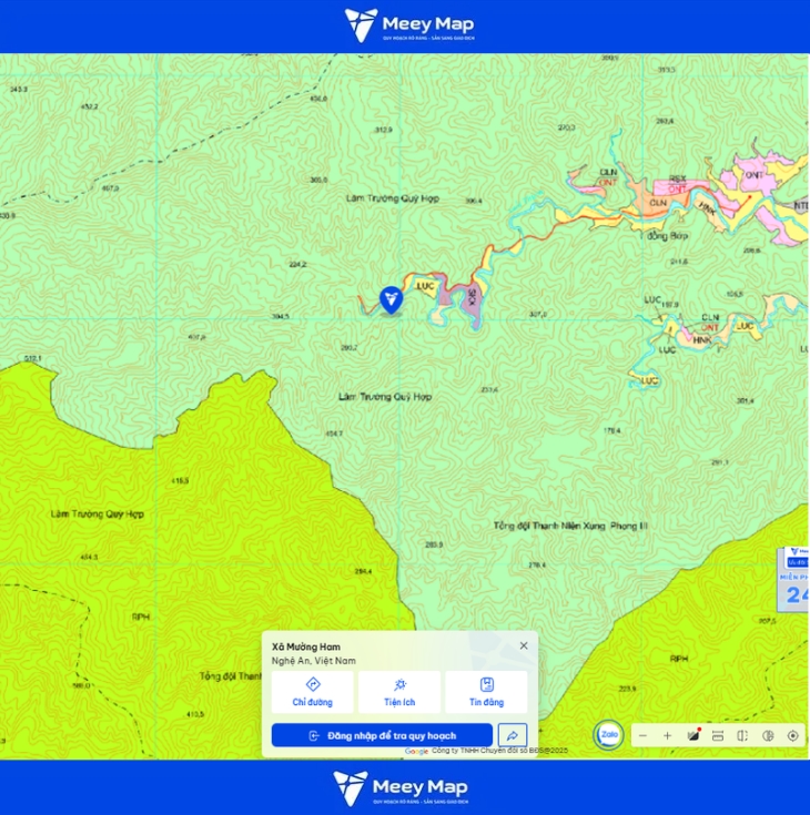 Bản đồ quy hoạch Nghệ An| Bản đồ tỉnh Nghệ An Sau Sáp Nhập 356 Bản đồ quy hoạch xã Mường Ham, Nghệ An