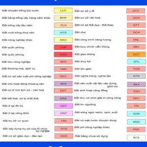 ký hiệu trên bản đồ quy hoạch