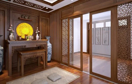 Cửa Phòng Thờ Đẹp – Mẫu Cửa Phòng Thờ Hiện Đại, Cổ Điển, Hợp Phong Thủy 5 Cửa Phòng Thờ Đẹp