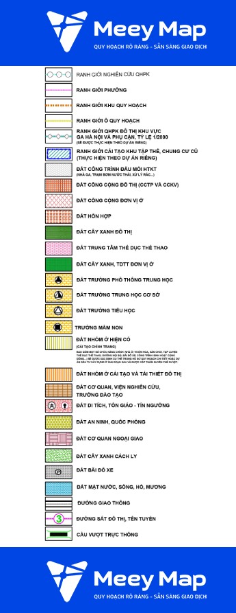 Những lưu ý khi xem ký hiệu bản đồ quy hoạch