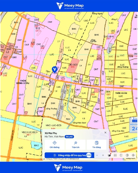 Bản đồ quy hoạch tỉnh Hà Tĩnh| Bản đồ Hà Tỉnh Sau Sáp Nhập 206 quy hoạch xã Mai Phụ, Hà Tĩnh