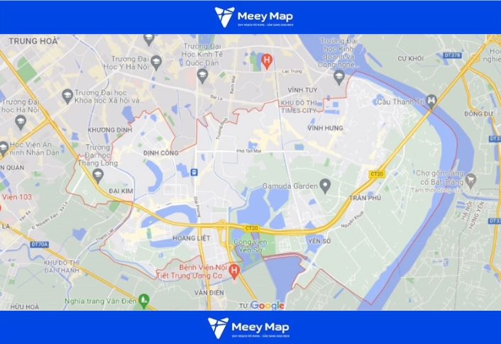Bản đồ Quy hoạch Sông Hồng mới nhất 2026: Định Hướng Phát Triển Khu Vực Sông Hồng 28 Bản đồ Hoàng Mai – Thanh Trì