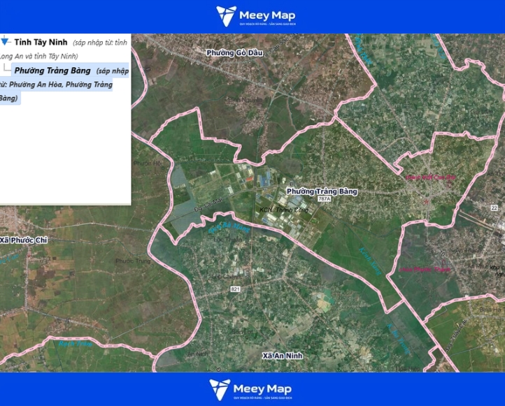 Bản đồ tỉnh Tây Ninh Sau Sáp Nhập 2026 217 Bản đồ phường Trảng Bàng, Tây Ninh