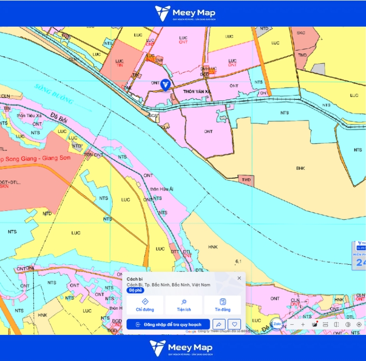 Bản đồ quy hoạch Bắc Ninh 2030: Toàn cảnh phát triển đến từng huyện 118 Bản đồ quy hoạch Phường Cách Bi, Bắc Ninh