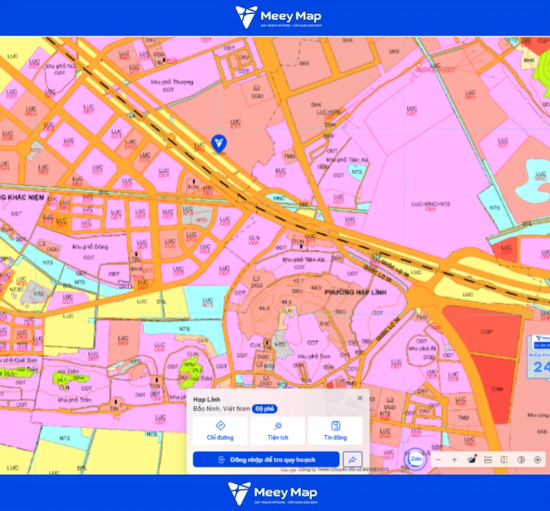 Bản đồ quy hoạch Bắc Ninh 2030: Toàn cảnh phát triển đến từng huyện 88 Bản đồ quy hoạch Phường Hạp Lĩnh, Bắc Ninh