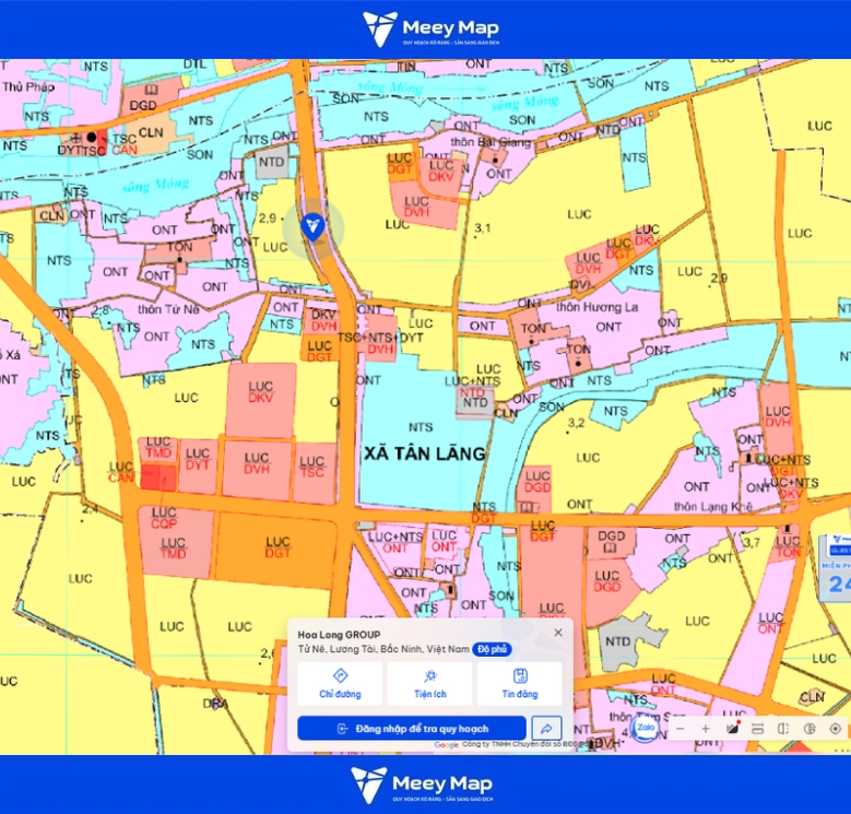 Bản đồ quy hoạch Bắc Ninh 2030: Toàn cảnh phát triển đến từng huyện 89 Bản đồ quy hoạch Phường Hòa Long, Bắc Ninh