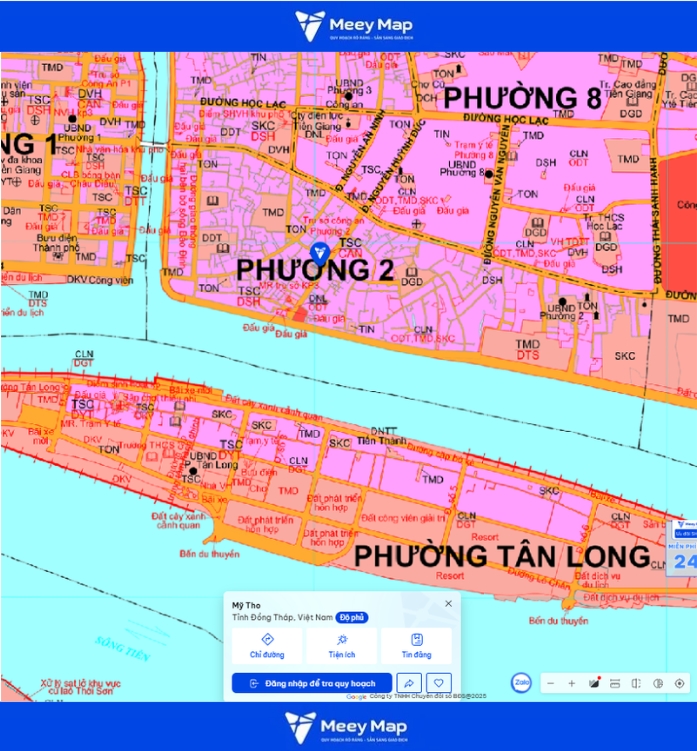Bản đồ quy hoạch Tỉnh Đồng Tháp| Bản đồ Đồng Tháp Sau Sáp Nhập 375 Bản đồ quy hoạch Phường Mỹ Tho, Tỉnh Đồng Tháp