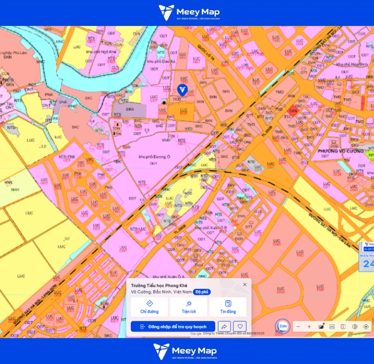 Bản đồ quy hoạch Bắc Ninh 2030: Toàn cảnh phát triển đến từng huyện 94 Bản đồ quy hoạch Phường Phong Khê, Bắc Ninh
