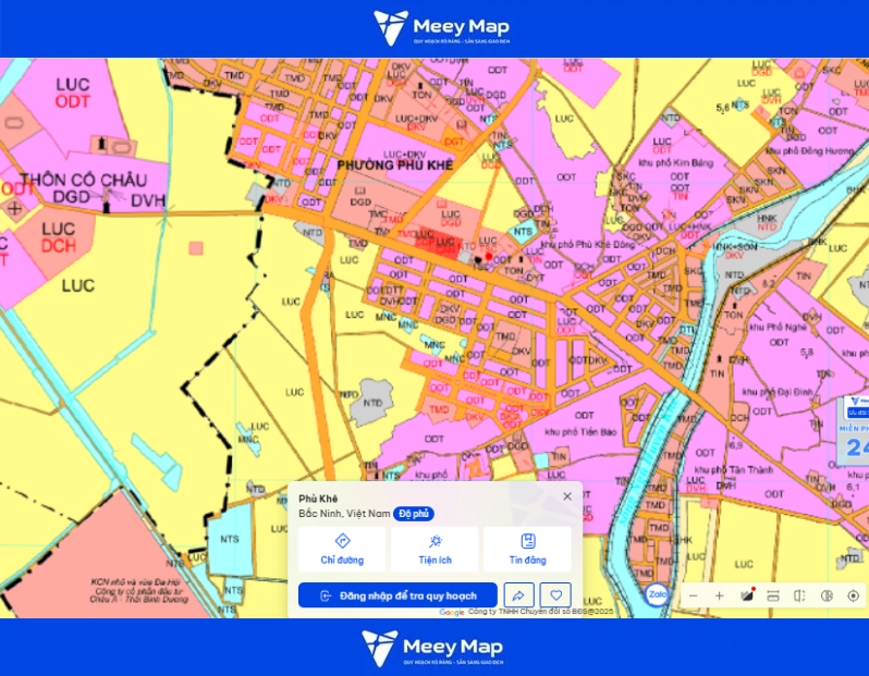 Bản đồ quy hoạch Bắc Ninh 2030: Toàn cảnh phát triển đến từng huyện 115 Bản đồ quy hoạch Phường Phù Khê, Bắc Ninh