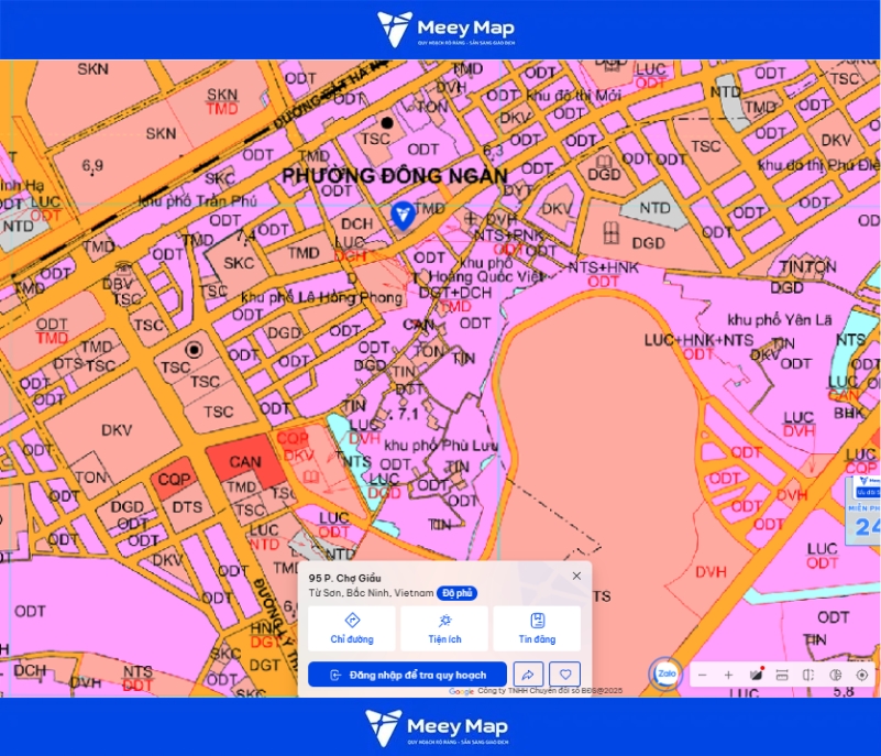 Bản đồ quy hoạch Bắc Ninh 2030: Toàn cảnh phát triển đến từng huyện 113 Bản đồ quy hoạch Phường Trang Hạ, Bắc Ninh
