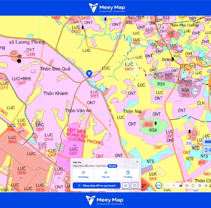 Bản đồ quy hoạch Bắc Ninh 2030: Toàn cảnh phát triển đến từng huyện 98 Bản đồ quy hoạch Phường Vạn An, Bắc Ninh