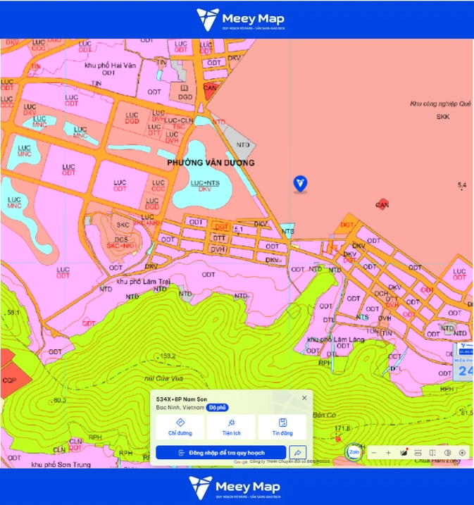 Bản đồ quy hoạch Bắc Ninh 2030: Toàn cảnh phát triển đến từng huyện 99 Bản đồ quy hoạch Phường Vân Dương, Bắc Ninh