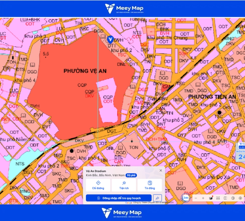 Bản đồ quy hoạch Bắc Ninh 2030: Toàn cảnh phát triển đến từng huyện 100 Bản đồ quy hoạch Phường Vệ An, Bắc Ninh