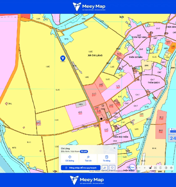 Bản đồ quy hoạch Bắc Ninh 2030: Toàn cảnh phát triển đến từng huyện 127 Bản đồ quy hoạch Xã Chi Lăng, Bắc Ninh