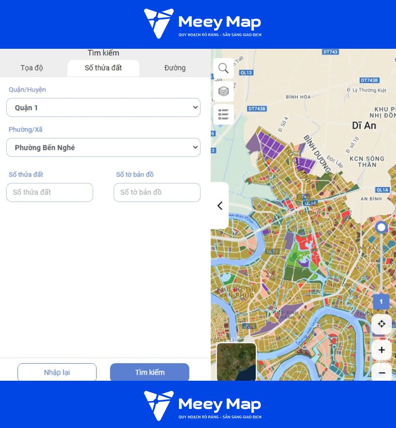 Cách xem bản đồ địa chính online