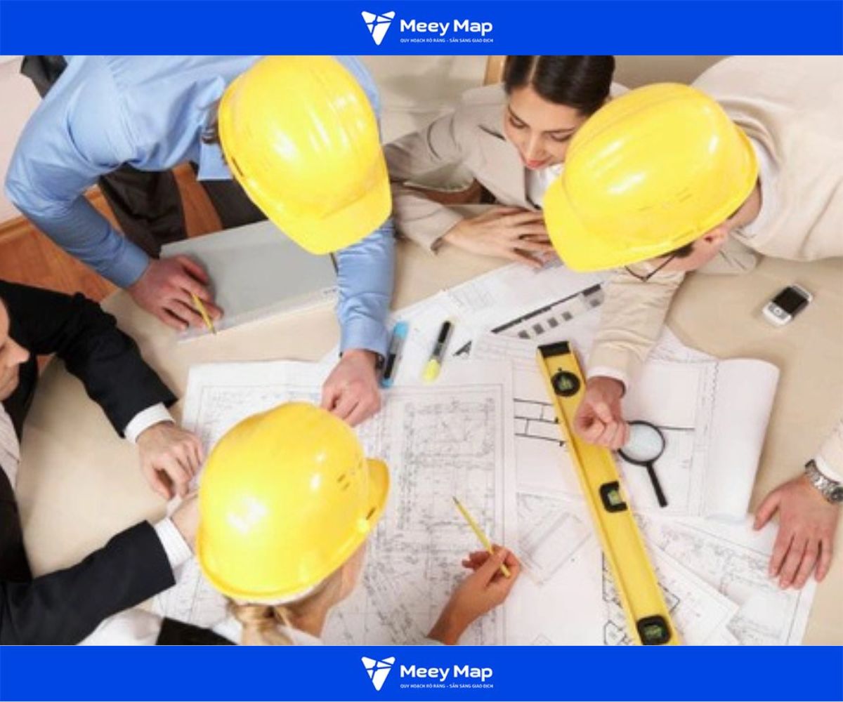 Kiến trúc sư và kỹ sư trắc địa sử dụng bản đồ địa chính 