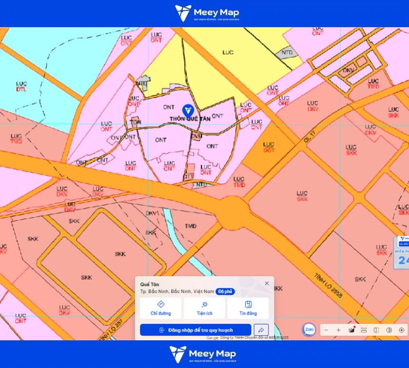 Bản đồ quy hoạch Bắc Ninh 2030: Toàn cảnh phát triển đến từng huyện 124 Quy hoạch Phường Quế Tân, Bắc Ninh