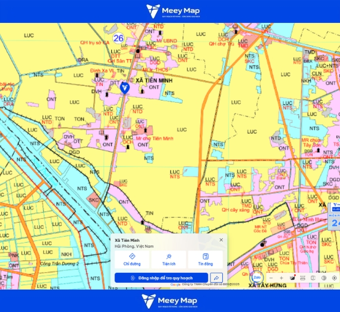 Bản đồ quy hoạch Hải Phòng | Bản đồ Sau Sáp Nhập 502 Bản đồ Quy hoạch Xã Tiên Minh, Hải Phòng