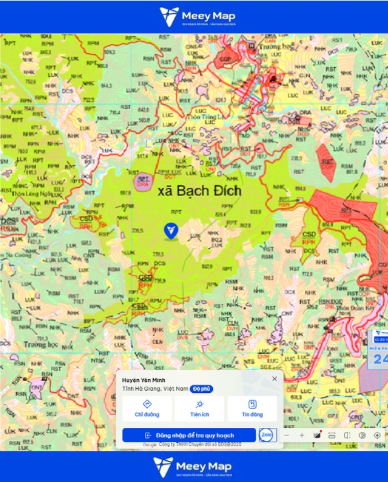 Bản đồ quy hoạch Tuyên Quang | Bản Đồ Sau Sáp Nhập 317 Bản đồ quy hoạch xã Bạch Đích, Tỉnh Tuyên Quang