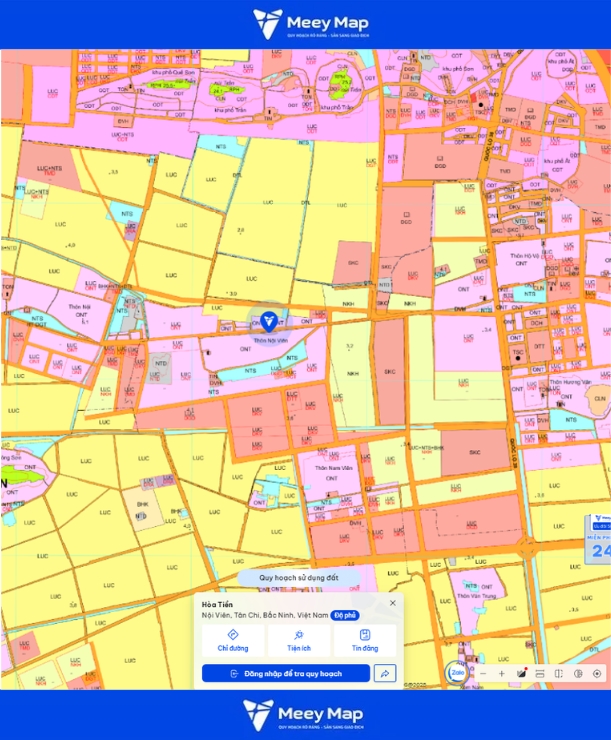 Bản đồ quy hoạch Bắc Ninh 2030: Toàn cảnh phát triển đến từng huyện 146 Bản đồ quy hoạch xã Hòa Tiến, Bắc Ninh