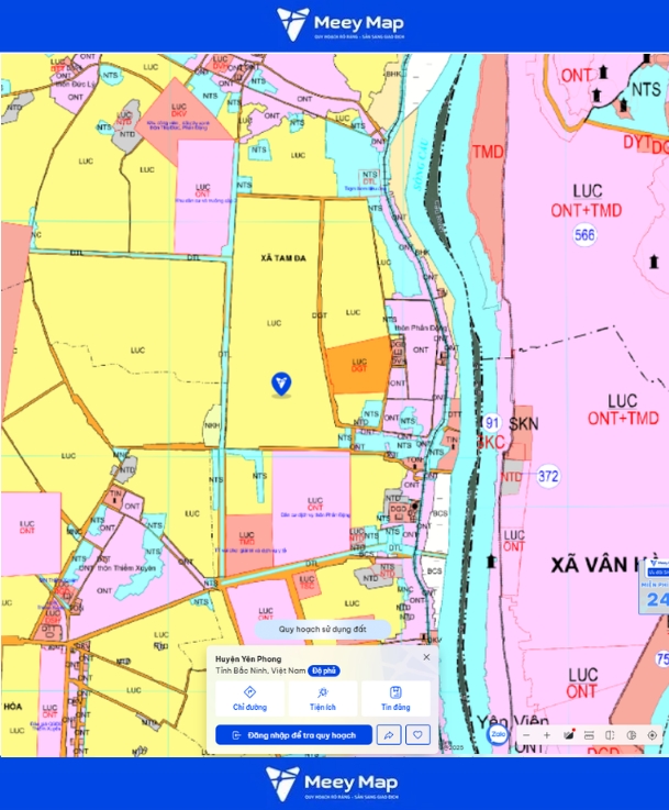 Bản đồ quy hoạch Bắc Ninh 2030: Toàn cảnh phát triển đến từng huyện 148 Bản đồ quy hoạch xã Tam Đa, Bắc Ninh