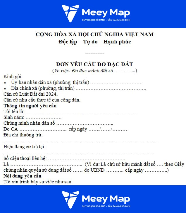 Hồ sơ cần chuẩn bị khi đo đạc địa chính