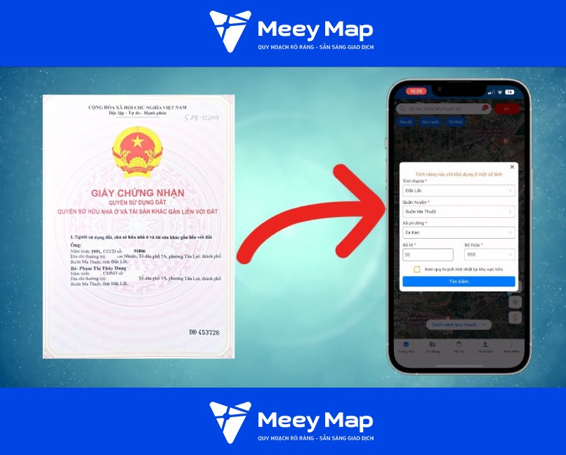 Hướng dẫn kiểm tra quy hoạch thông qua số thửa đất