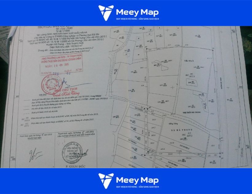 Cách xác định thửa đất trên bản đồ địa chính
