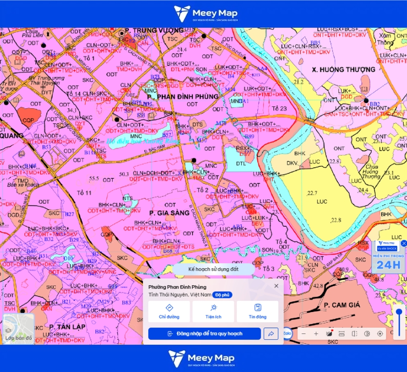 Bản Đồ Quy Hoạch Tỉnh Thái Nguyên Sau Sáp Nhập 152 Bản đồ quy hoạch phường Phan Đình Phùng, Tỉnh Thái Nguyên