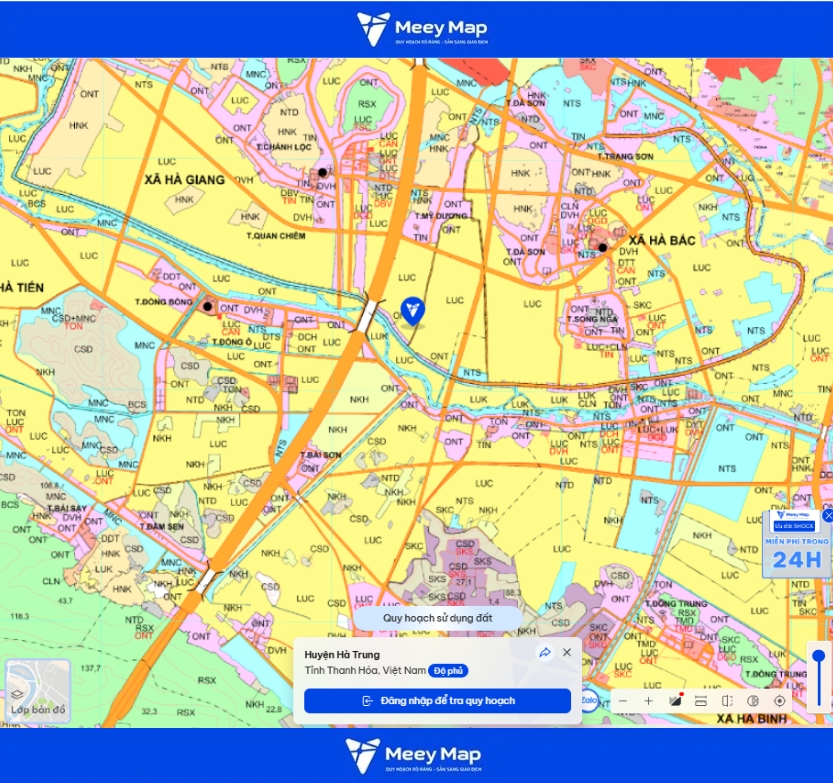 Bản đồ quy hoạch Thanh Hóa| Bản đồ Thanh Hóa Sau Sáp Nhập 311 Bản đồ quy hoạch xã Hà Trung, Tỉnh Thanh Hóa