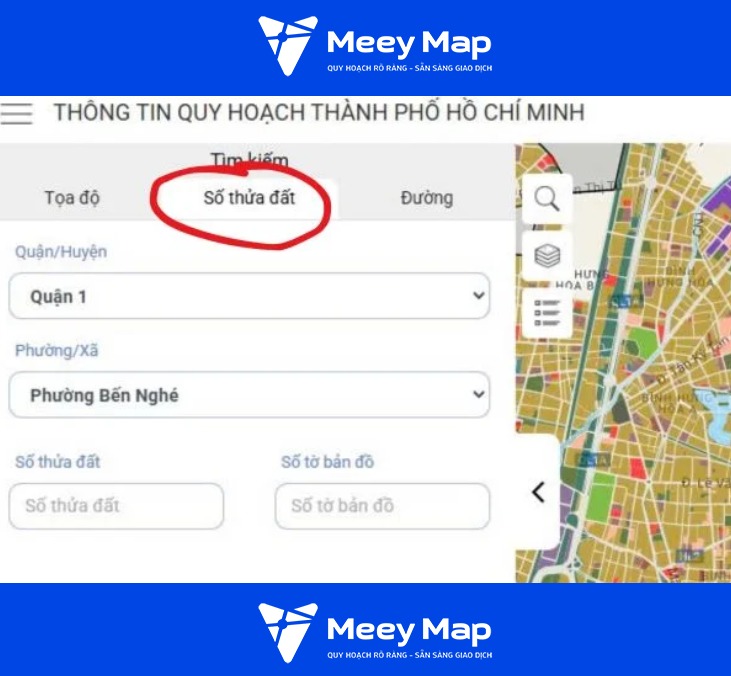 Cách tra cứu số thửa đất online bằng bản đồ quy hoạch