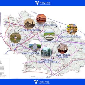 Bản đồ quy hoạch Vùng Trọng Điểm Phát Triển Du Lịch Tỉnh Bắc Ninh